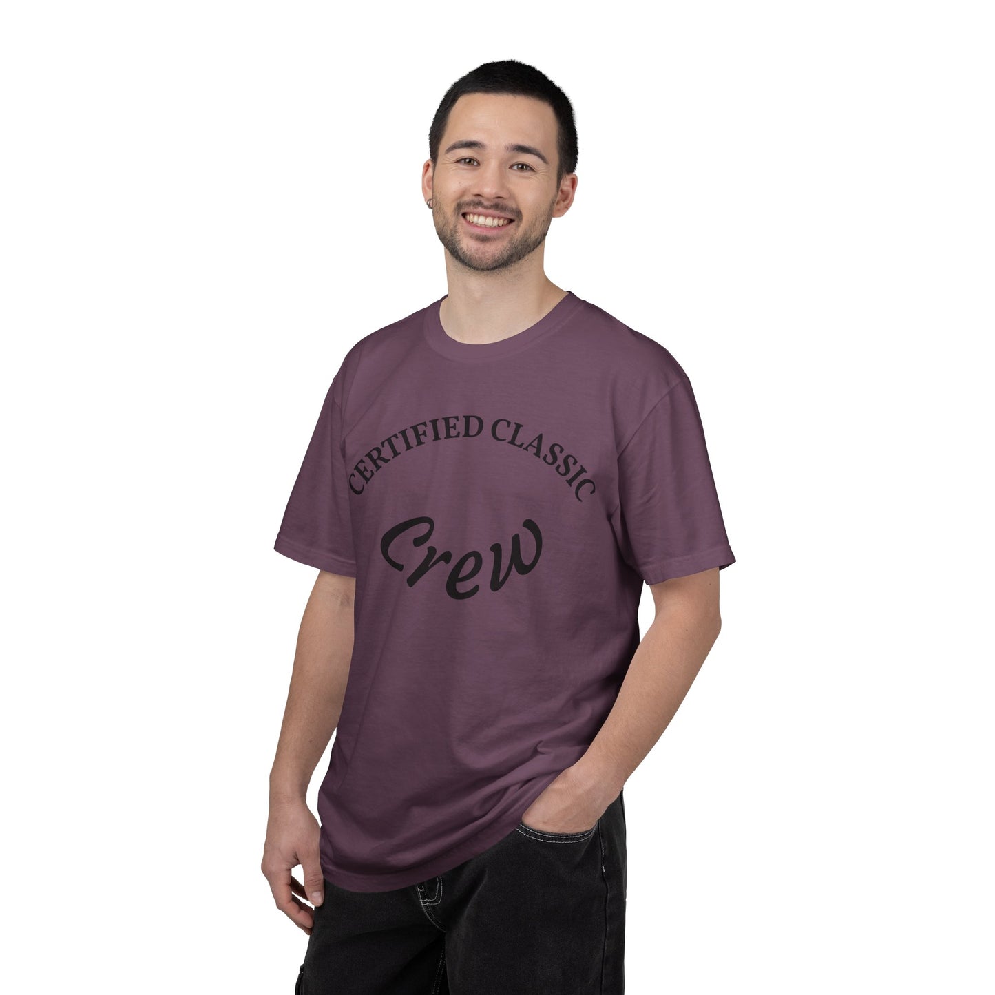 Certified Classics Crew T‑Shirt — Retro Crew Graphic Tee with Back Star Accent