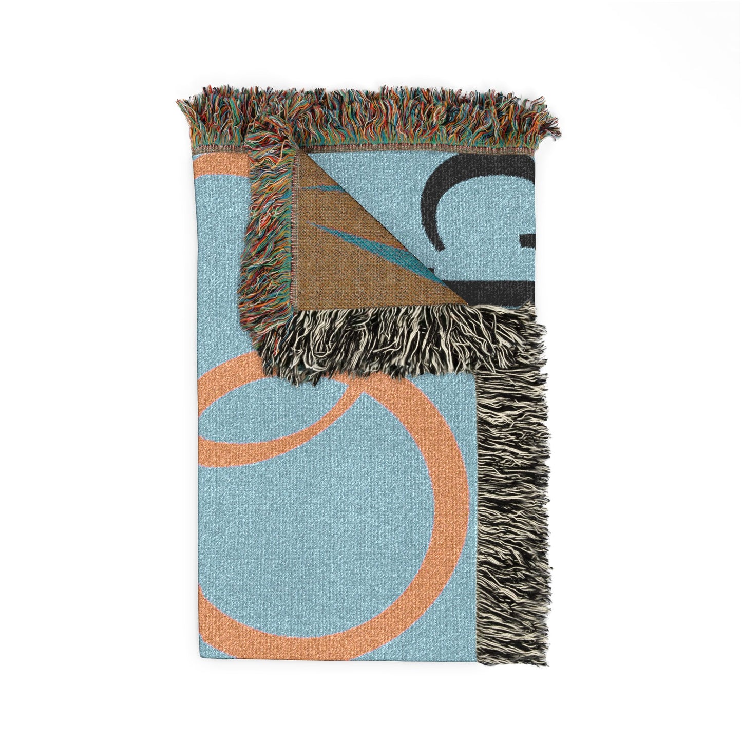 Certified Classic Woven Blanket — Retro Rings Throw for Living Room & Gift