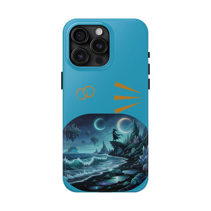 Tough Phone Case — Mystic Moonlit Shore Illustration