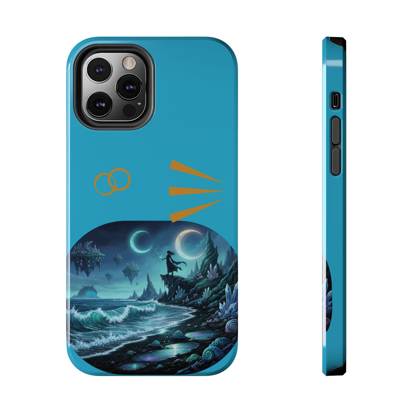 Tough Phone Case — Mystic Moonlit Shore Illustration