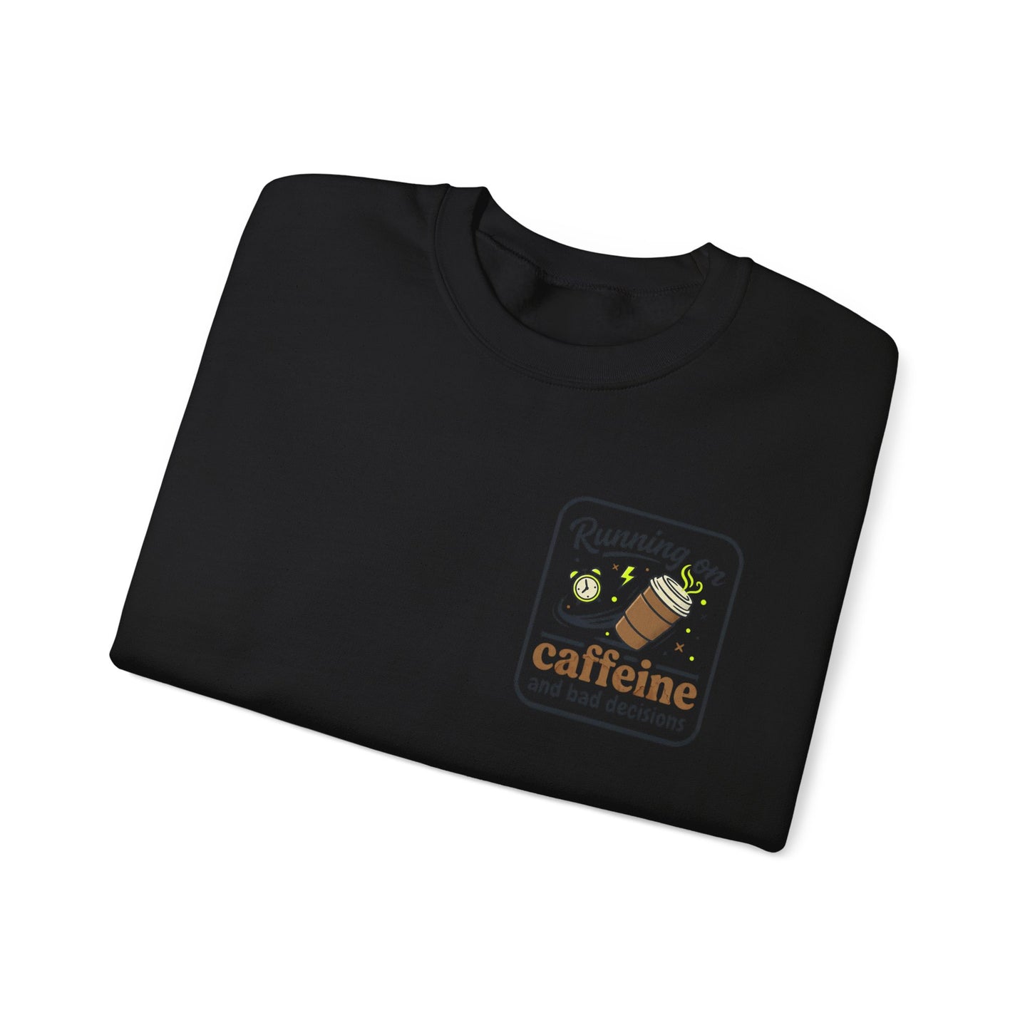 Crewneck Sweatshirt — "Mentally on Vacation, Physically at Work" Coffee Vibe