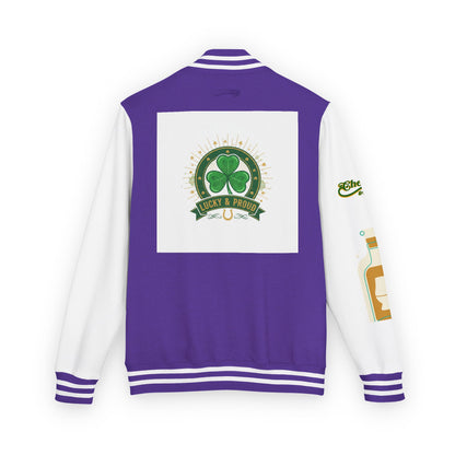 Lucky & Proud Shamrock Letterman Jacket