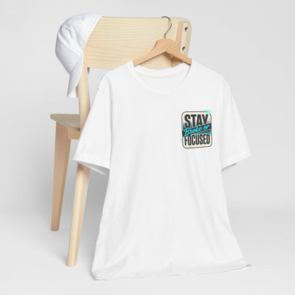 Stay Focused / Built Not Given Fitness T‑Shirt — “Stay Broke or Focused” Motivational Gym Tee