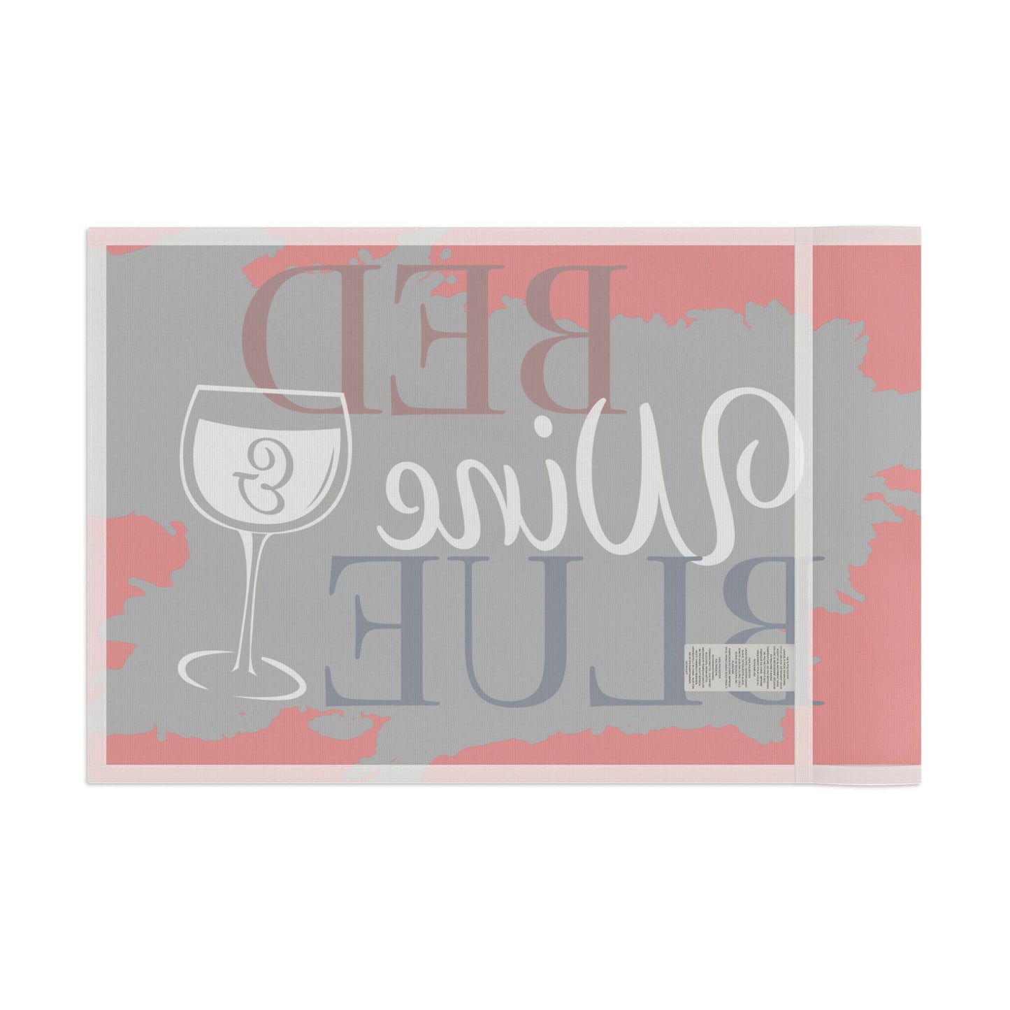 Flag - Red Wine & Blue Decorative Flag (Bed Wine & Blue Design)
