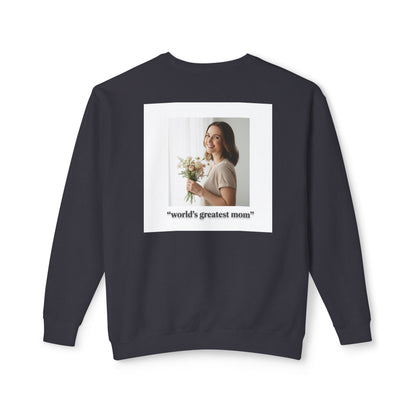 World's Greatest Mom Crewneck Sweatshirt – Floral Award Design, Mother's Day Gift