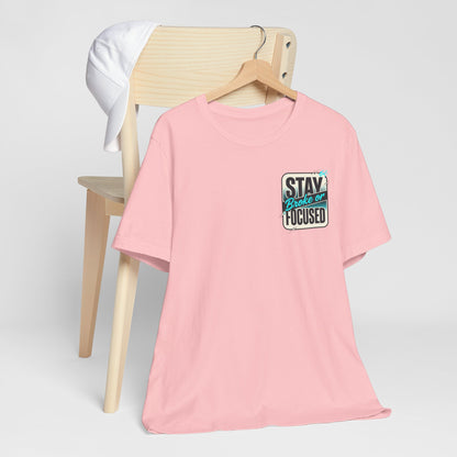Stay Focused / Built Not Given Fitness T‑Shirt — “Stay Broke or Focused” Motivational Gym Tee