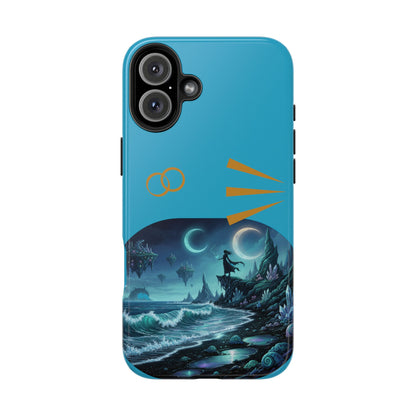 Tough Phone Case — Mystic Moonlit Shore Illustration