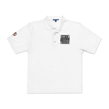 Stay Focused Embroidered Polo Shirt
