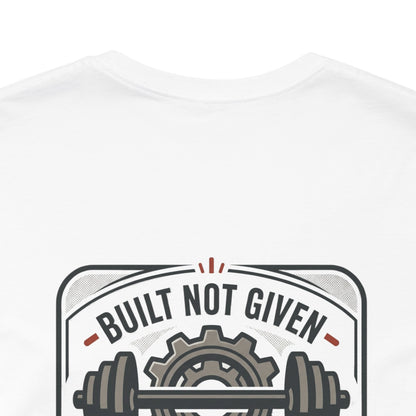 Stay Focused / Built Not Given Fitness T‑Shirt — “Stay Broke or Focused” Motivational Gym Tee