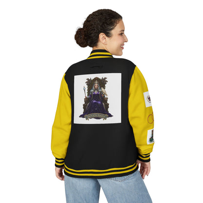 Letterman Jacket — Gothic Queen Illustration Varsity Jacket