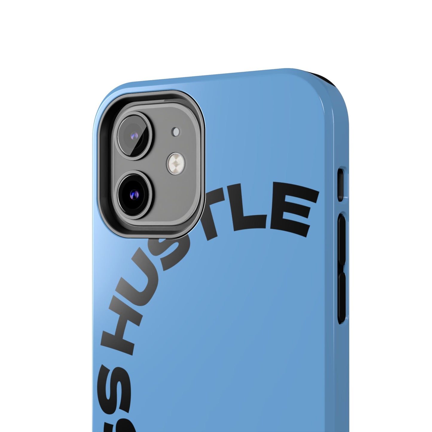 Tough Phone Case — "Less Hustle" Bold Arched Text Protective Cover
