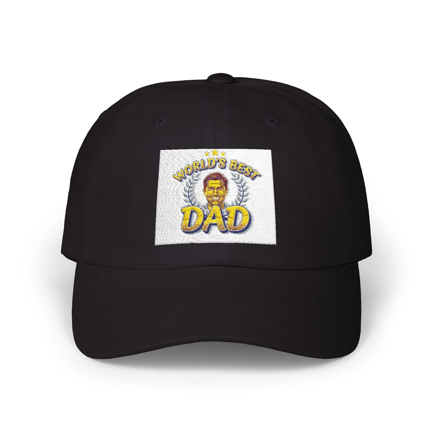 Dad Lion Patch Cap — Classic Embroidered “World's Best Dad” Baseball Hat
