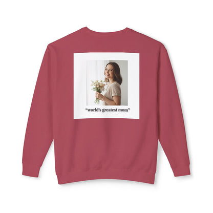 World's Greatest Mom Crewneck Sweatshirt – Floral Award Design, Mother's Day Gift