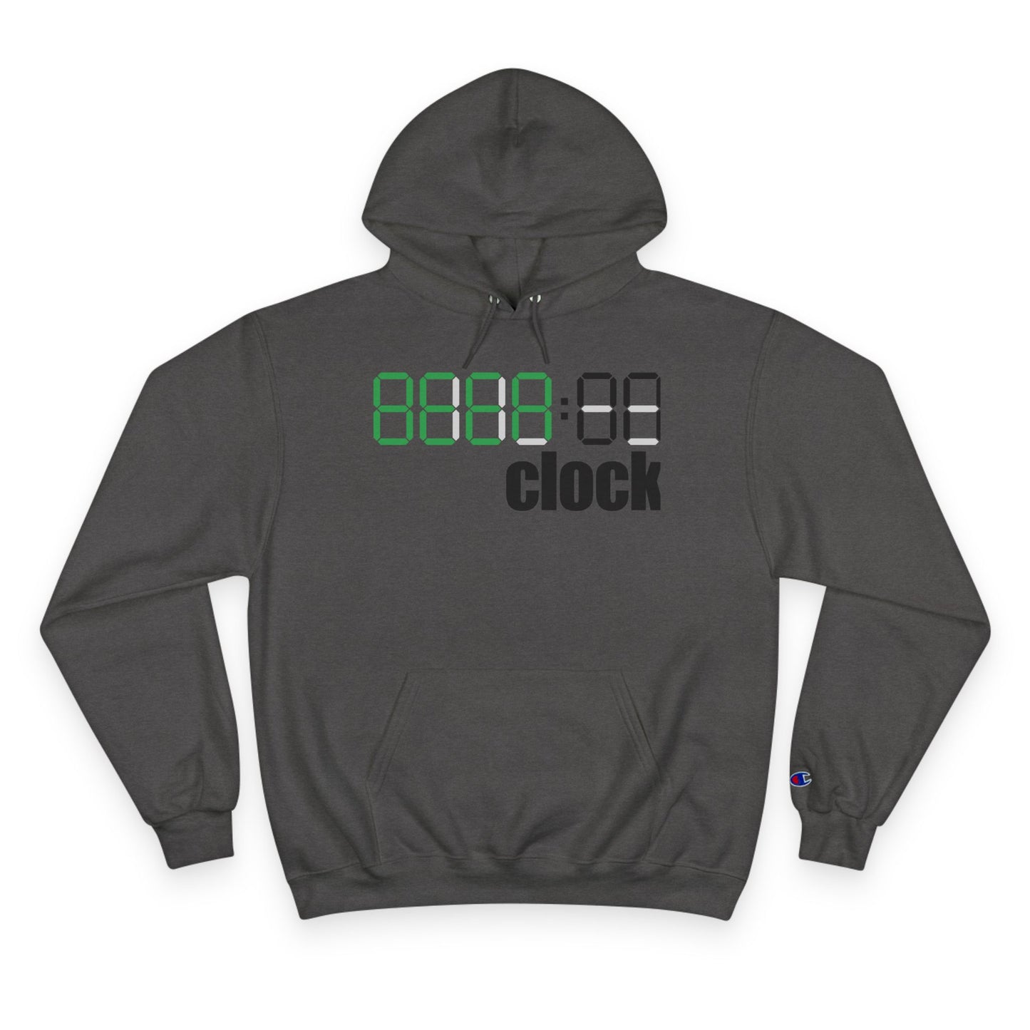 Hoodie — "On Clock" Digital Timefront with "It’s Not the Destination, It’s the Journey" Roadscape