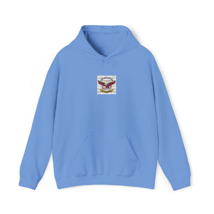 Patriotic Eagle Floral Hoodie – American Flag Wings Graphic Sweatshirt