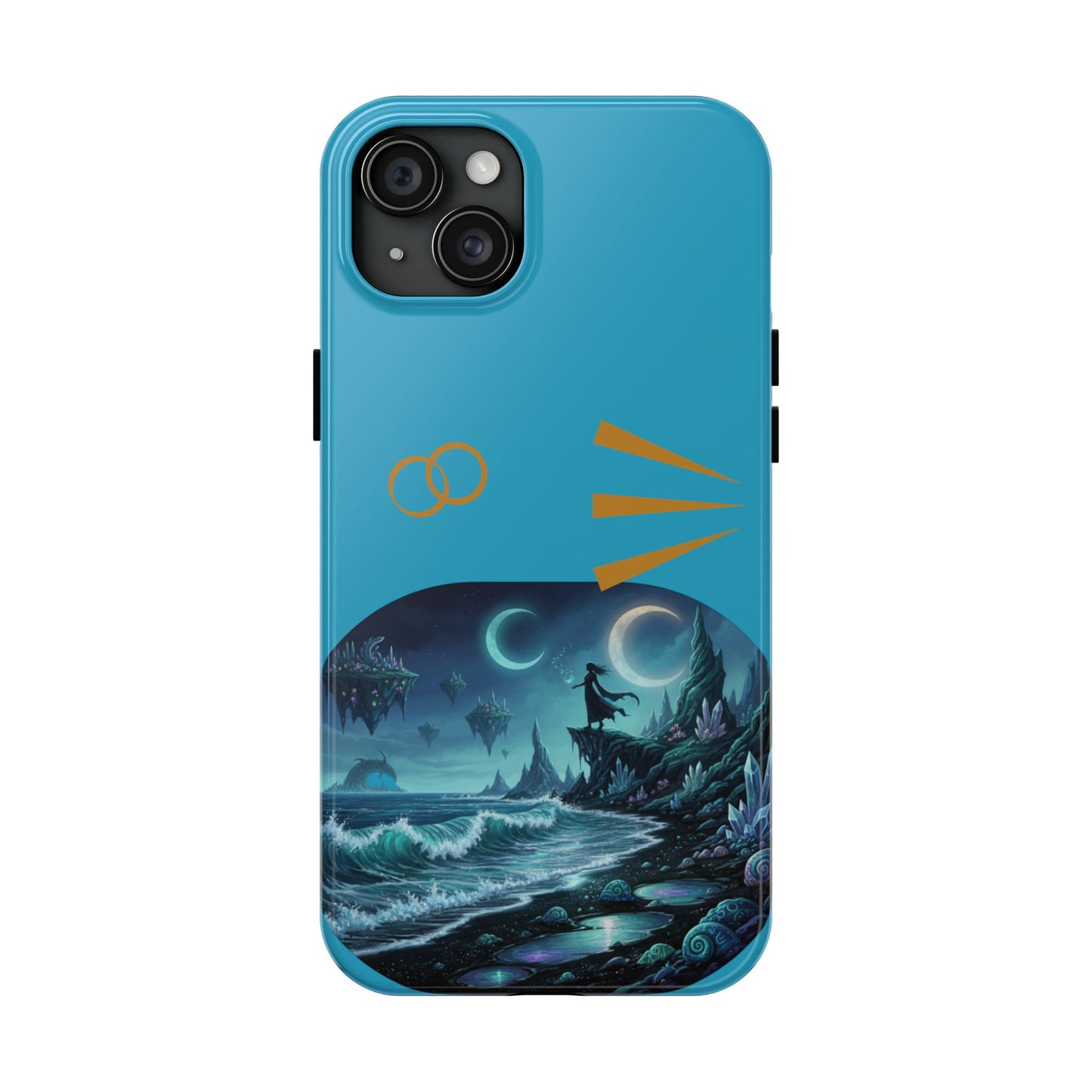 Tough Phone Case — Mystic Moonlit Shore Illustration