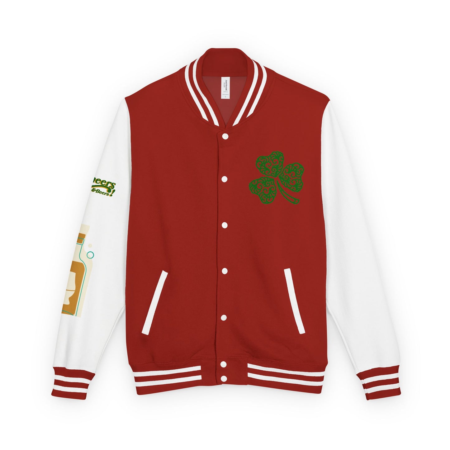 Lucky & Proud Shamrock Letterman Jacket