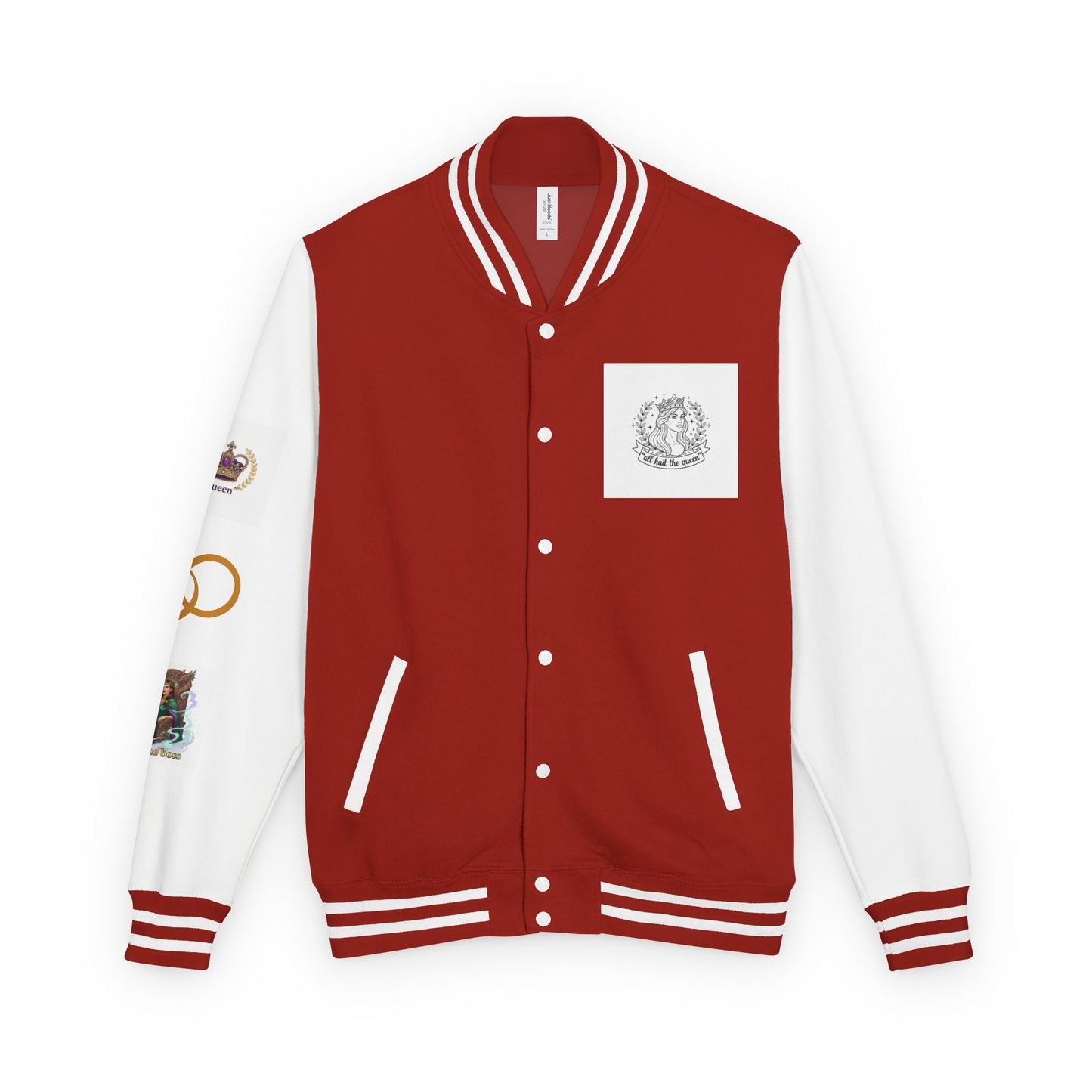 Letterman Jacket — Gothic Queen Illustration Varsity Jacket