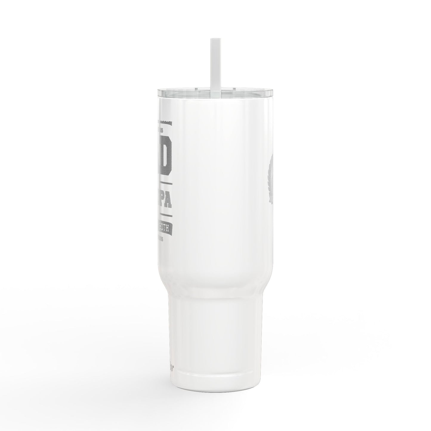 40oz Engraved Dad Tumbler with Lid & Straw - Insulated Travel Cup for Father’s Day