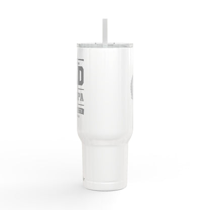 40oz Engraved Dad Tumbler with Lid & Straw - Insulated Travel Cup for Father’s Day
