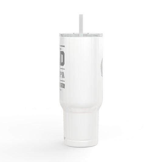 40oz Engraved Dad Tumbler with Lid & Straw - Insulated Travel Cup for Father’s Day