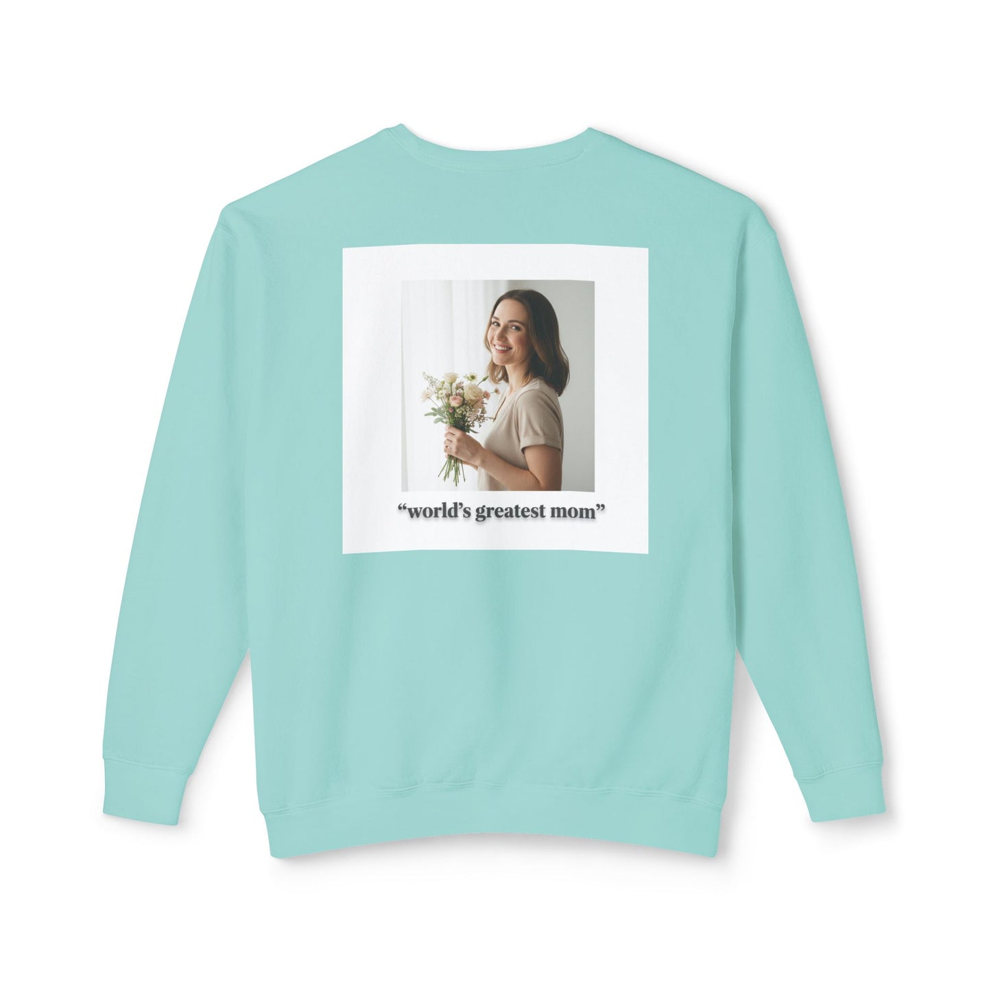 World's Greatest Mom Crewneck Sweatshirt – Floral Award Design, Mother's Day Gift