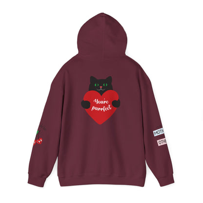 Mom Superhero Hoodie — “I don’t need superpowers, I am a MOM” Cat Heart Design