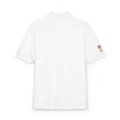 Embroidered Forest Camp Polo — Nature Graphic Chest & Sleeve Patch