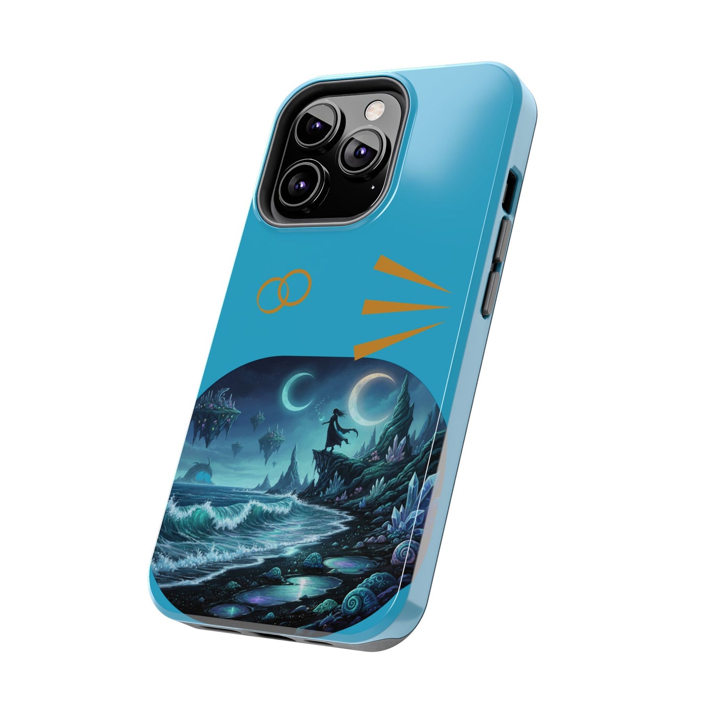 Tough Phone Case — Mystic Moonlit Shore Illustration