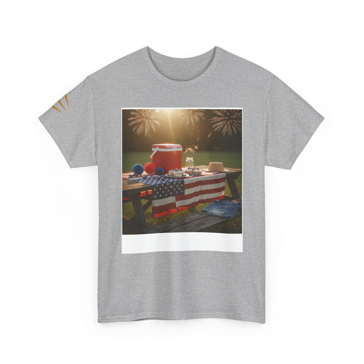 4th of July Americana Tee — Patriotic Flag Picnic T-Shirt