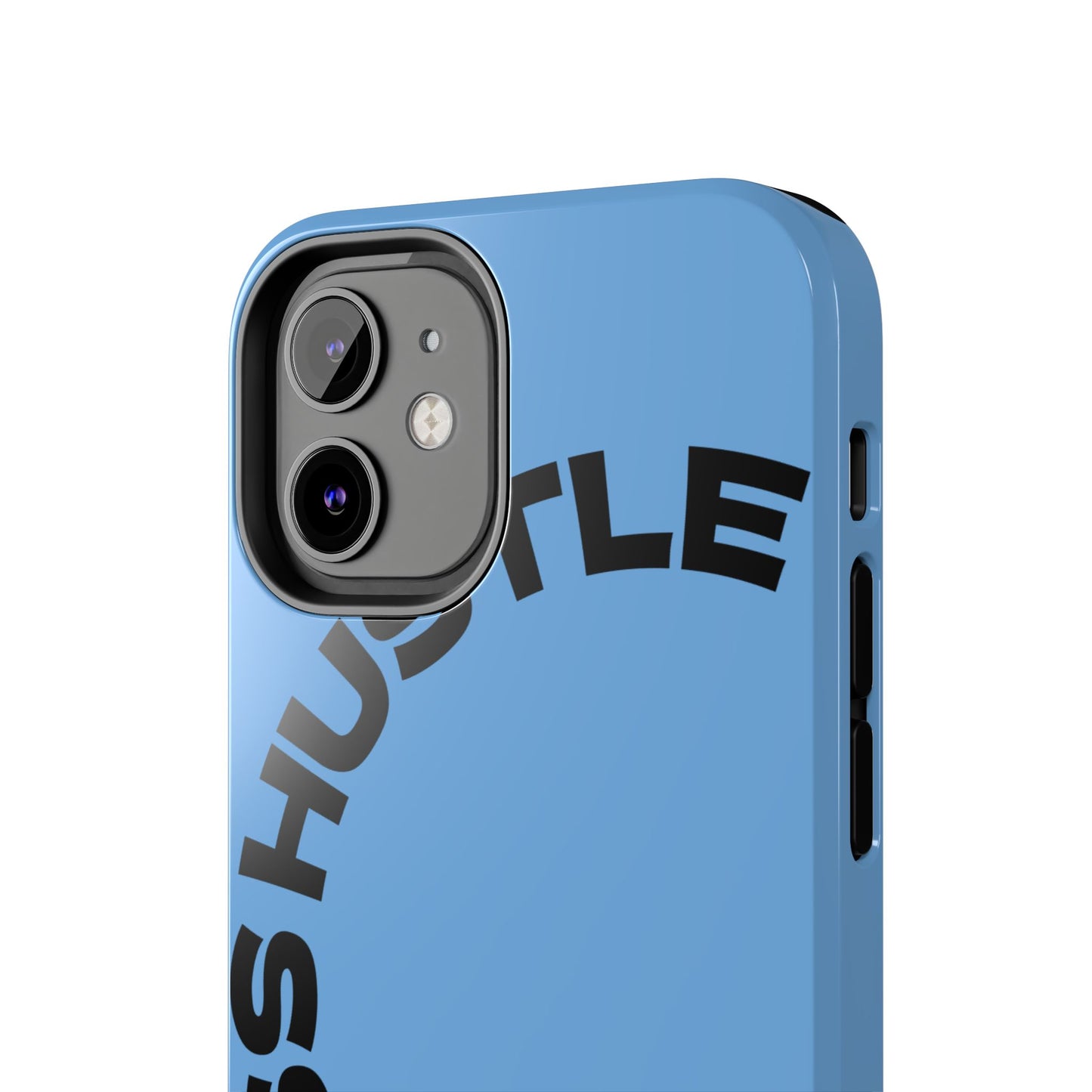 Tough Phone Case — "Less Hustle" Bold Arched Text Protective Cover