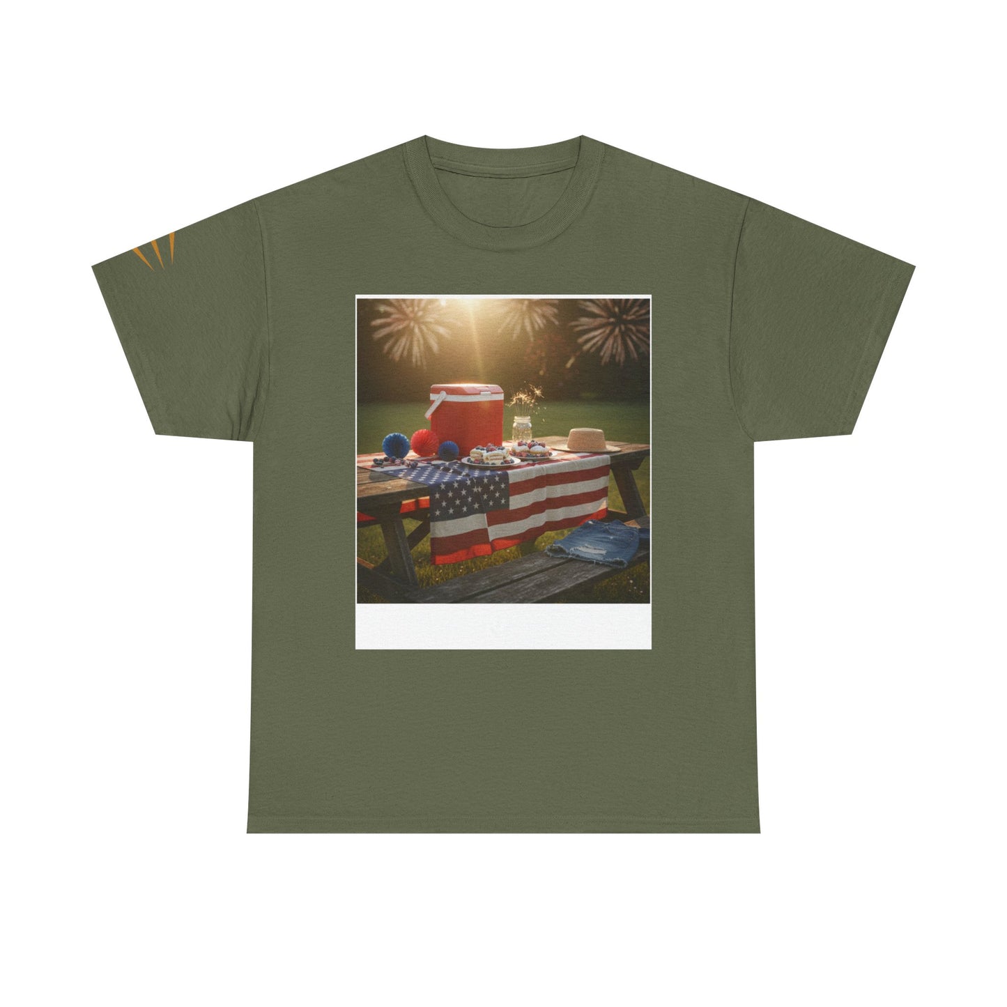 4th of July Americana Tee — Patriotic Flag Picnic T-Shirt