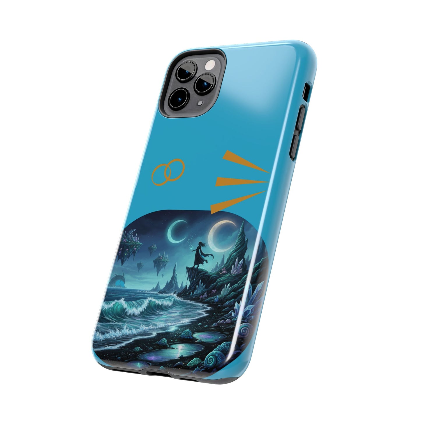 Tough Phone Case — Mystic Moonlit Shore Illustration
