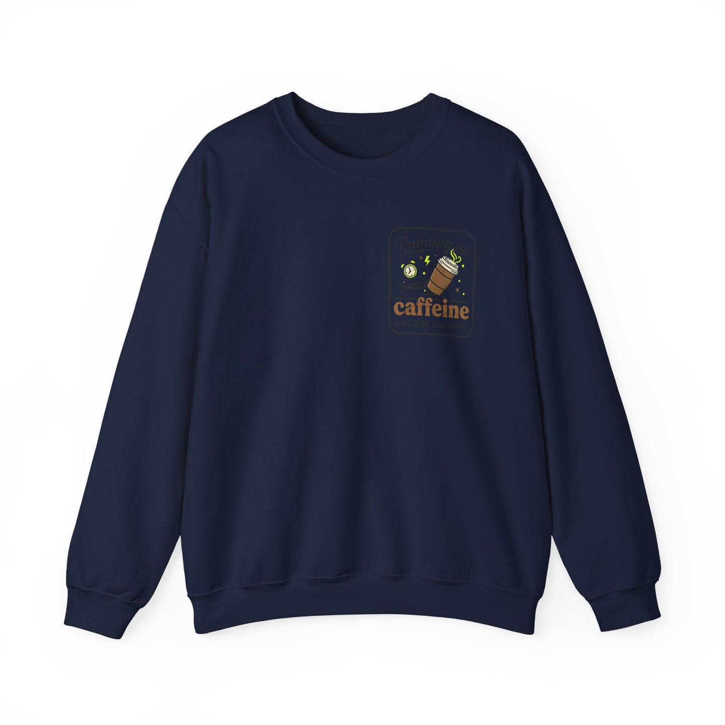 Crewneck Sweatshirt — "Mentally on Vacation, Physically at Work" Coffee Vibe