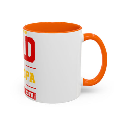 Dad Grandpa Coffee Mug — “I Have Two Titles: Dad Grandpa, I Rock Them Both” Accent Ceramic Gift