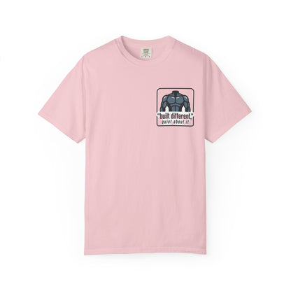 Graphic T-Shirt — “No Announcements, Just Results” Motivational Fitness Tee