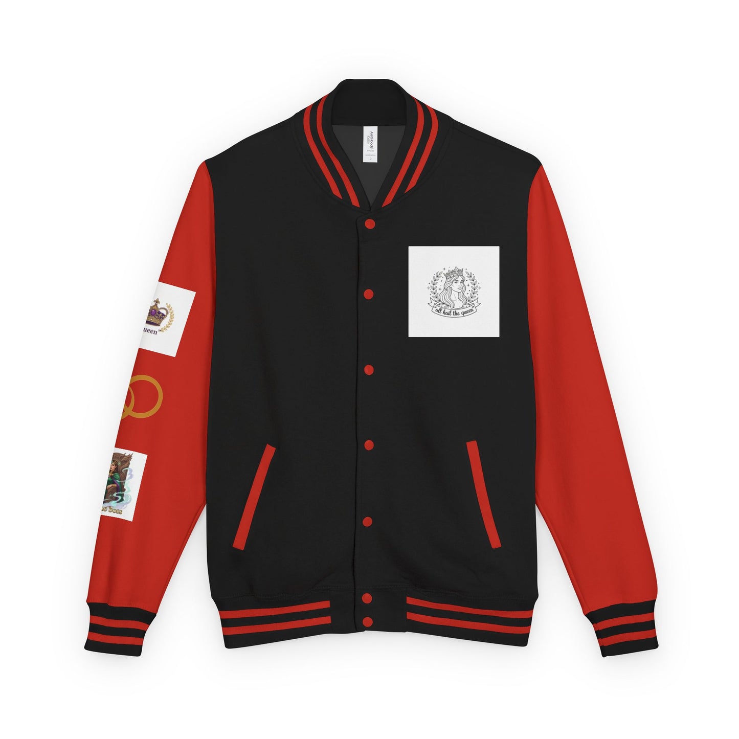 Letterman Jacket — Gothic Queen Illustration Varsity Jacket