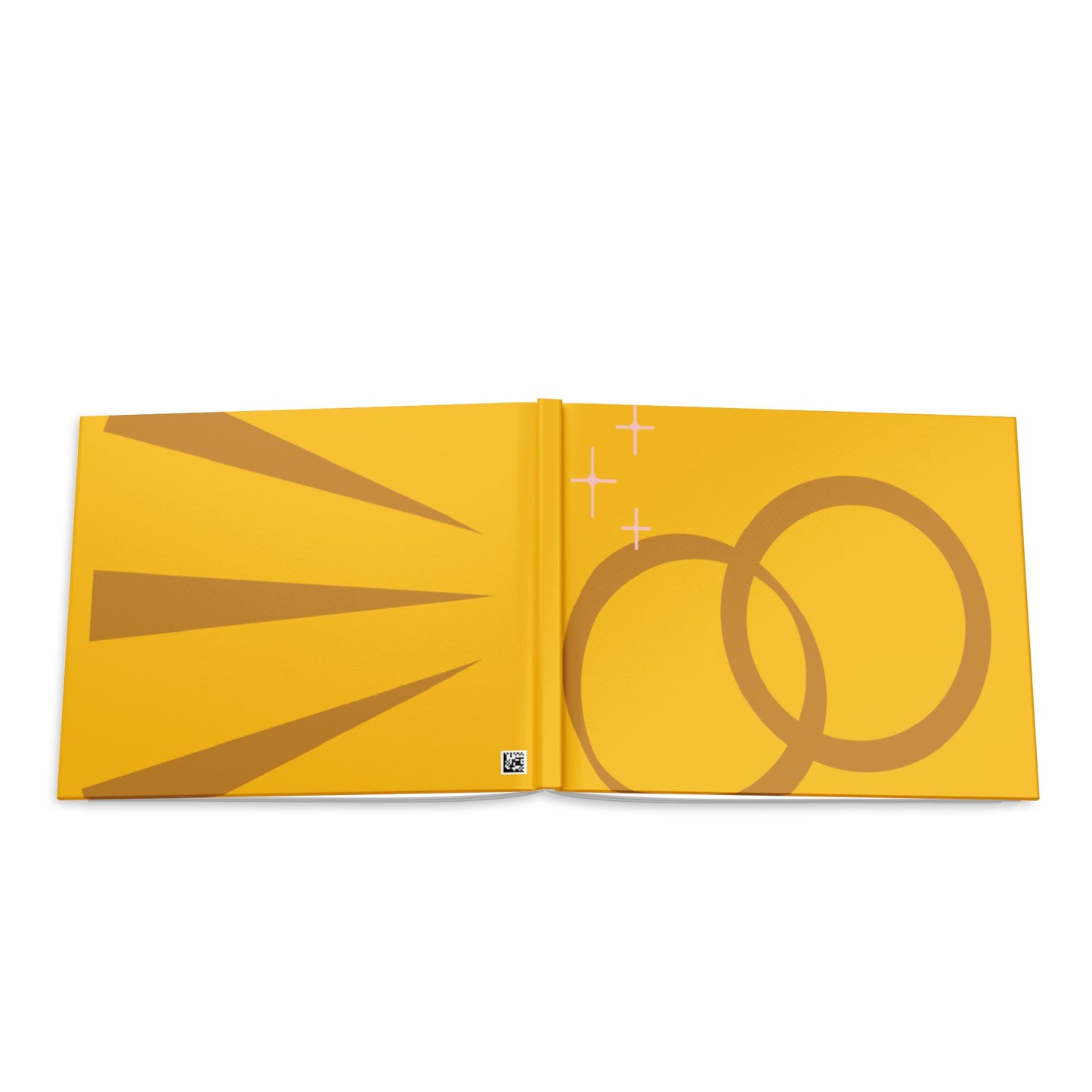 Hardcover Photo Book — Golden Rings Wedding Memory Album
