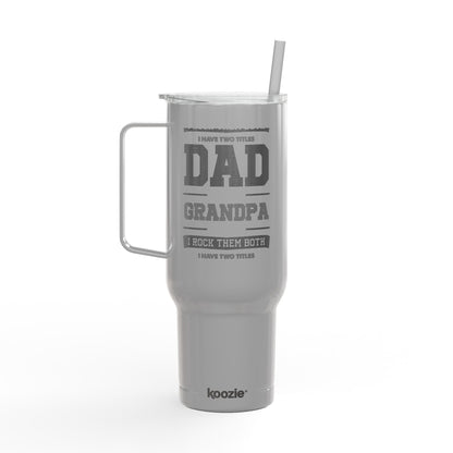 40oz Engraved Dad Tumbler with Lid & Straw - Insulated Travel Cup for Father’s Day
