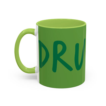 Funny ‘Drunkish’ Accent Coffee Mug — Green Accent 11/15oz