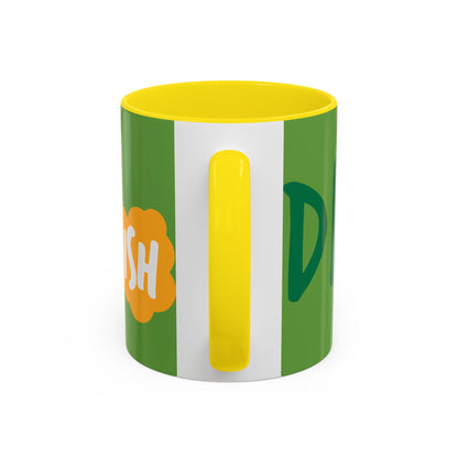 Funny ‘Drunkish’ Accent Coffee Mug — Green Accent 11/15oz