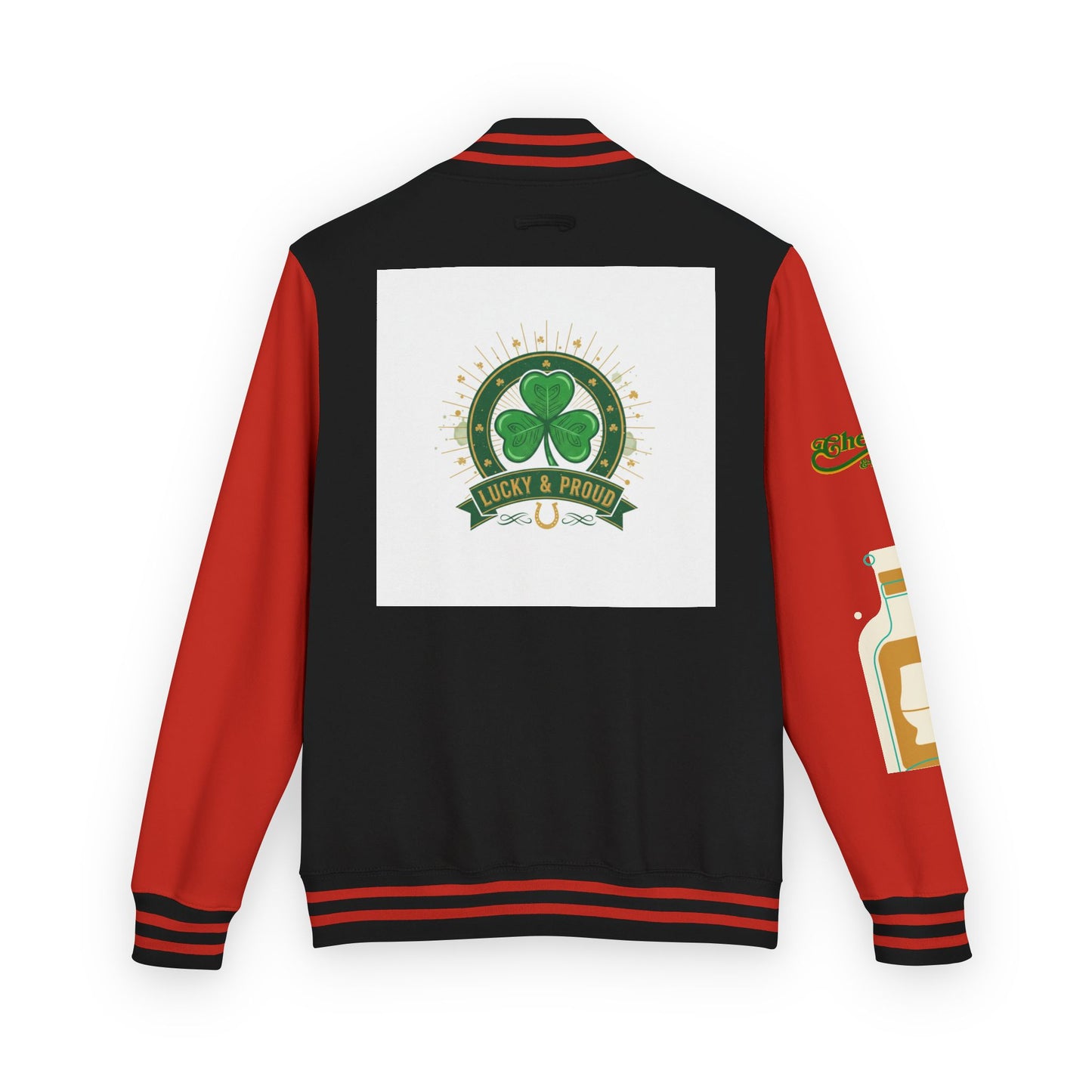 Lucky & Proud Shamrock Letterman Jacket