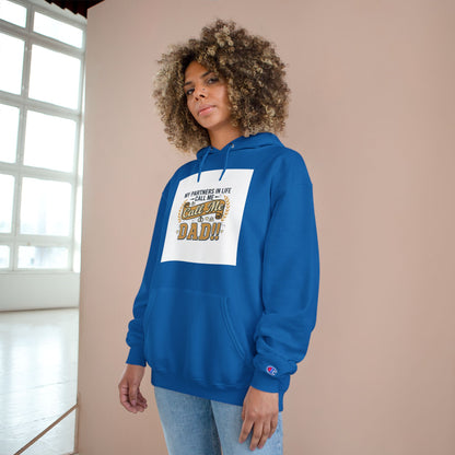Dad Level 1001 Hoodie — 'My Partners in Life Call Me Dad' Graphic Sweatshirt
