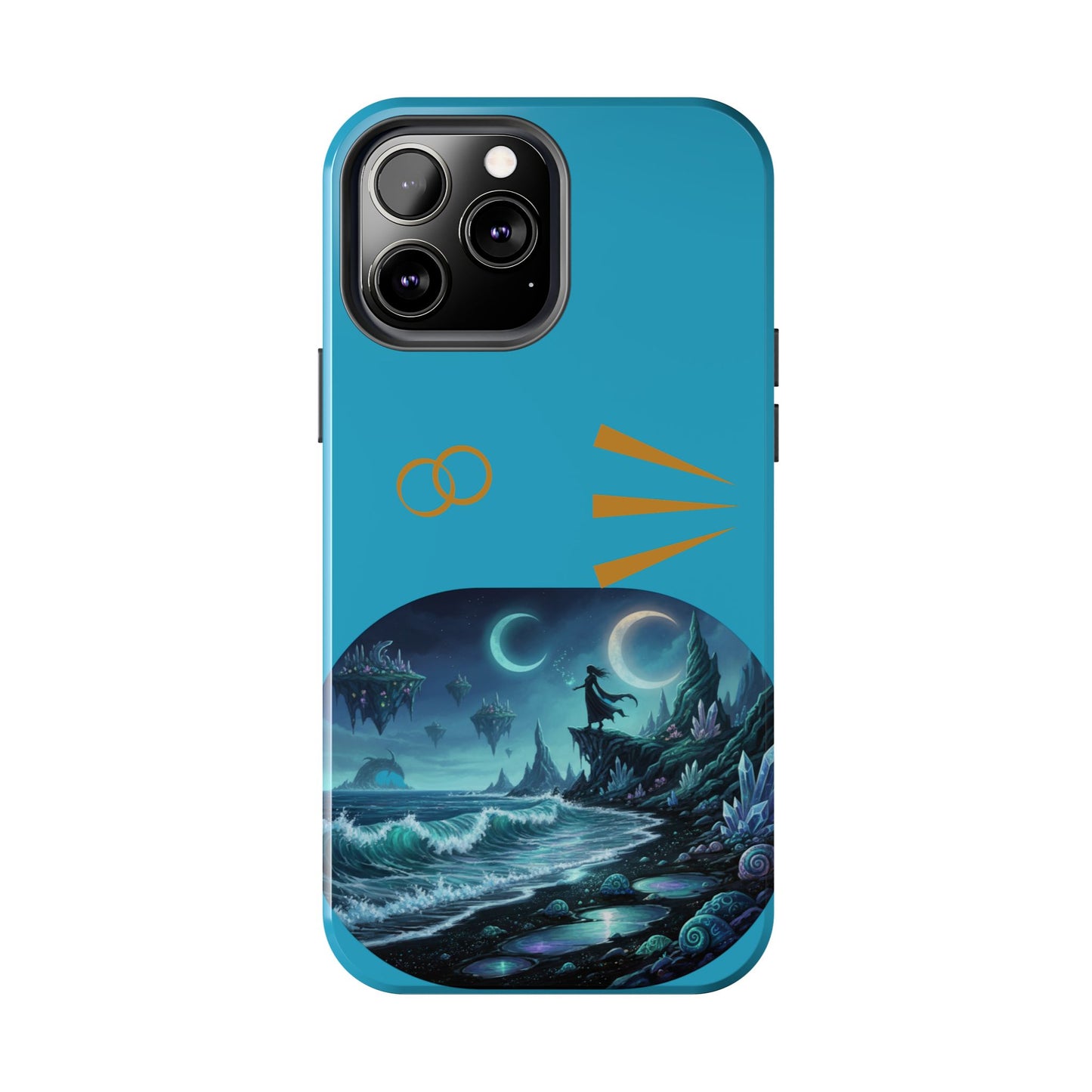 Tough Phone Case — Mystic Moonlit Shore Illustration