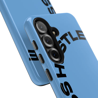 Tough Phone Case — "Less Hustle" Bold Arched Text Protective Cover