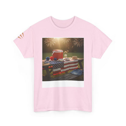 4th of July Americana Tee — Patriotic Flag Picnic T-Shirt