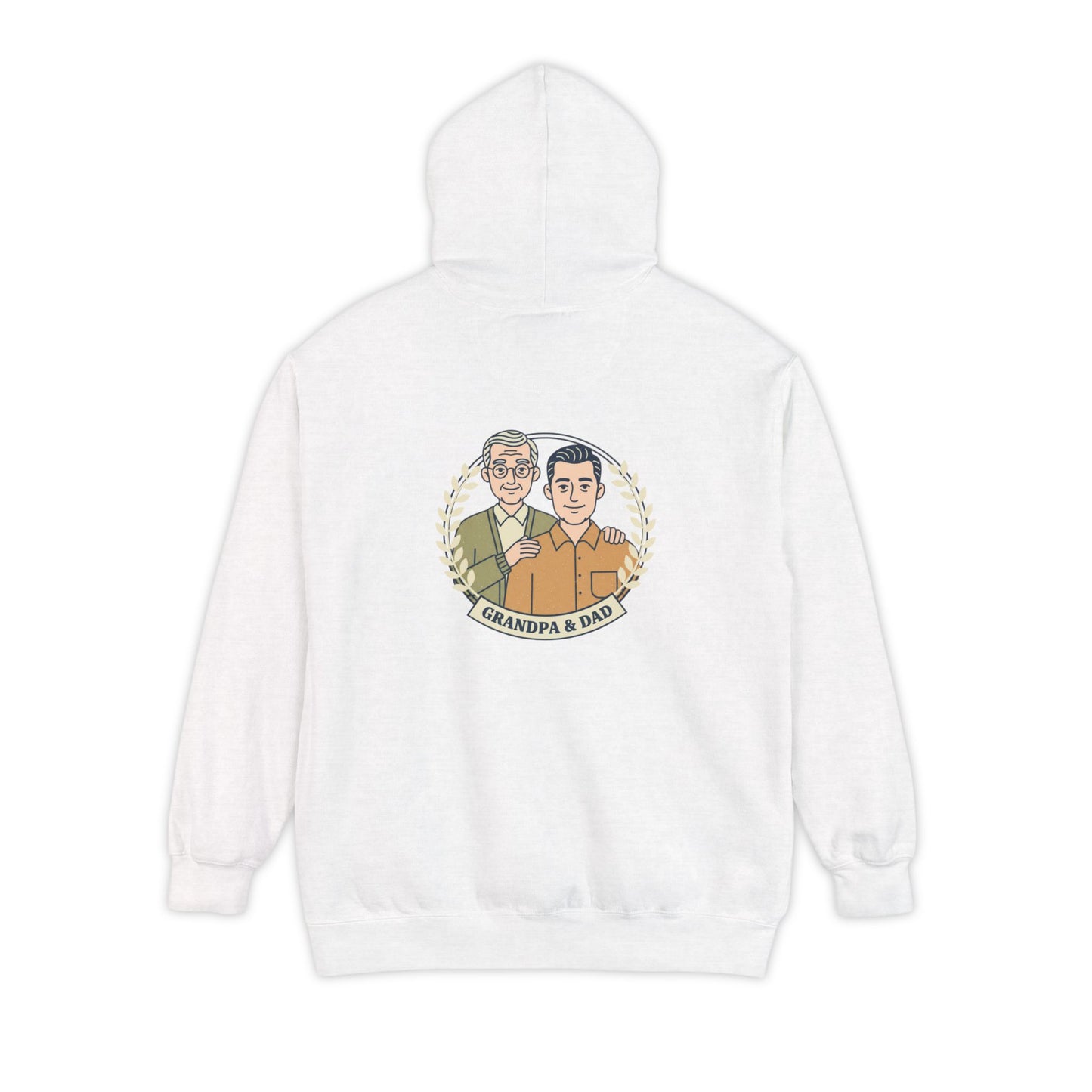 Grandpa & Dad Portrait Hoodie — Family Vintage Crewneck