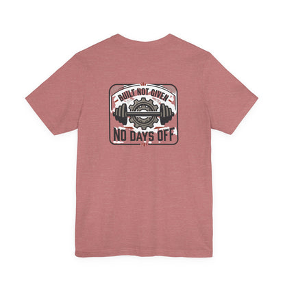 Stay Focused / Built Not Given Fitness T‑Shirt — “Stay Broke or Focused” Motivational Gym Tee