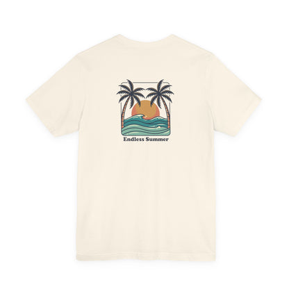 Endless Summer Surf Tee — Retro Sunset Palm Beach T-Shirt