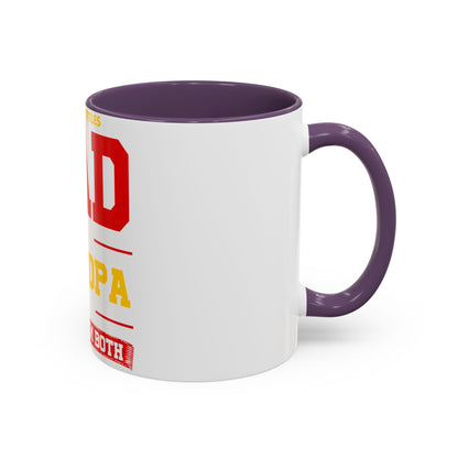 Dad Grandpa Coffee Mug — “I Have Two Titles: Dad Grandpa, I Rock Them Both” Accent Ceramic Gift